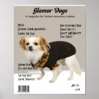 Ihr Hund auf einem Magazin Cover "Glamour Hunde"
