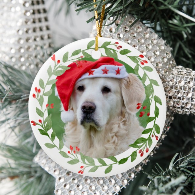 Ihr Hund Foto 1. Weihnachten in FurEver Zuhause Keramik Ornament (Von Creator hochgeladen)
