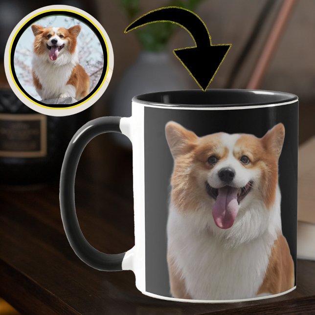 Ihr Hund Foto benutzerdefinierte Farbe Niedliche G Tasse (Von Creator hochgeladen)