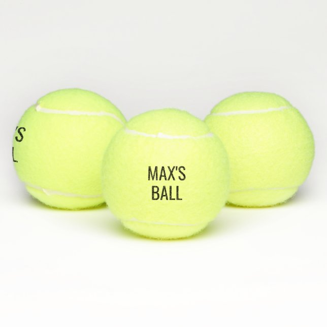 Ihr Hund heißt personalisierte Tennisball Tennisbälle (Multi)