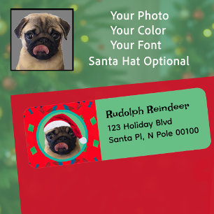 Ihr Hunde-Foto - unseren Weihnachtsmannhut hinzufü