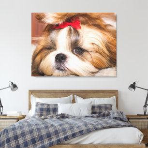 Ihr Hundewelpen-Foto Leinwanddruck