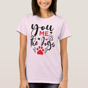 Ihr Ich und Katze Hund Valentine T - Shirt