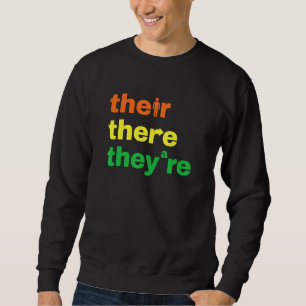 Ihr Ihre Sie sind Grammatik Nerd Englischlehrer J Sweatshirt