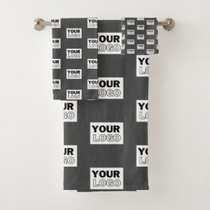 Ihr Image-Design oder Ihr Business-Logo   Grau Badhandtuch Set