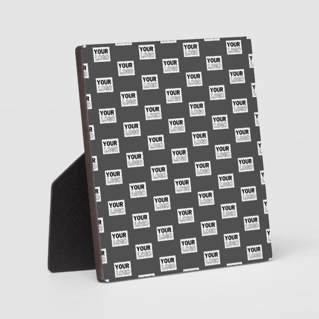 Ihr Image-Design oder Ihr Business-Logo | Grau Fotoplatte (Vorderseite)