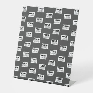 Ihr Image-Design oder Ihr Business-Logo   Grau Sockelschild