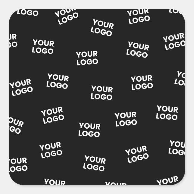 Ihr Image, Ihr Geschäftslogo oder ein anderes Desi Quadratischer Aufkleber (Vorderseite)