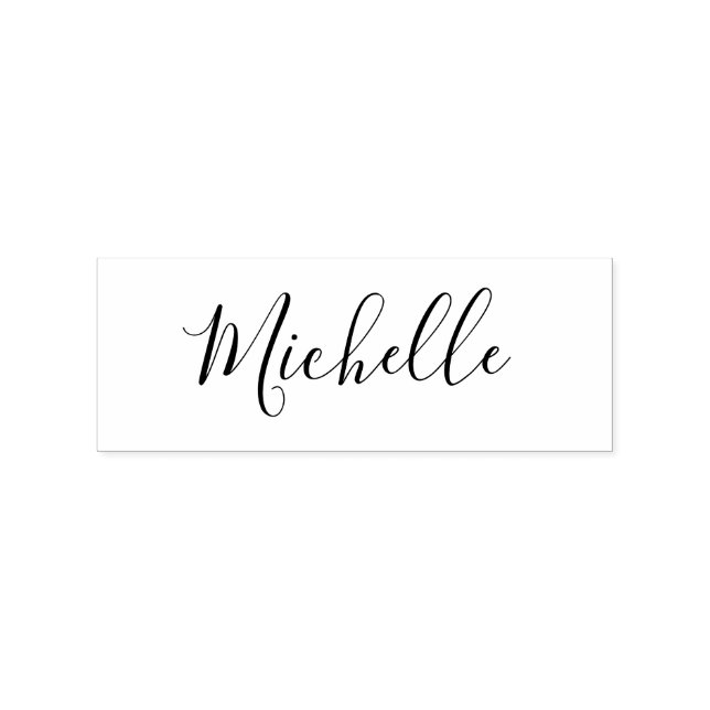Ihr individuelle Name in elegantem Schriftart Gummistempel (Prägung)