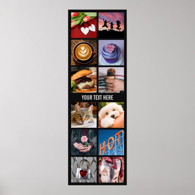 IHR INSTAGRAM-FOTO - benutzerdefiniertes Collage P Poster (Vorne)