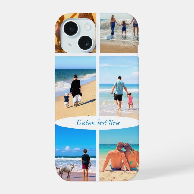 Ihr iPhone-Fall in FotoCollage mit benutzerdefinie iPhone 15 Hülle (Rückseite)