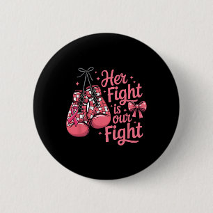 Ihr Kampf gegen Brustkrebs ist unser Kampf Boxhand Button