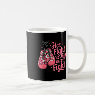 Ihr Kampf gegen Brustkrebs ist unser Kampf Boxhand Kaffeetasse