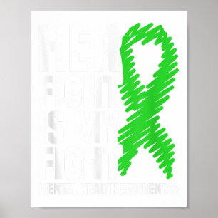Ihr Kampf gegen meine Green Ribbon psychische Gesu Poster