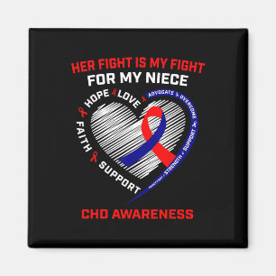 Ihr Kampf gegen Nichte Chd Awareness Heart Disease Magnet