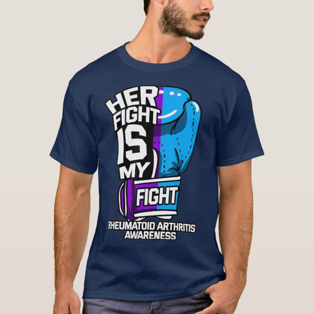 Ihr Kampf ist mein Geschenk für rheumatoide Arthri T-Shirt (Vorderseite)
