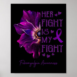 Ihr Kampf ist mein Kampf Anemonenfibromyalgie Blum Poster
