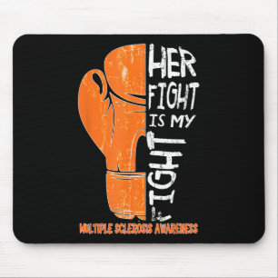 Ihr Kampf ist mein Kampf Boxhandschuh Frau Bewusst Mousepad