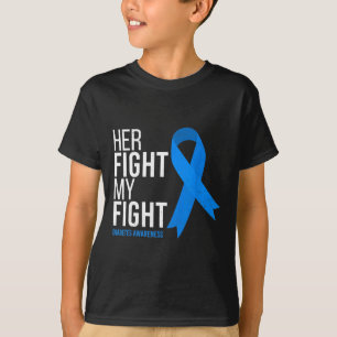 Ihr Kampf ist mein Kampf Diabetes-Bewusstsein Vint T-Shirt