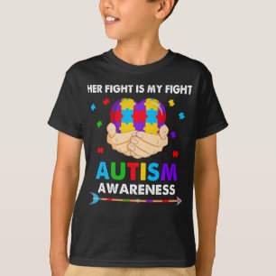 Ihr Kampf ist mein Kampf gegen Autismus Bewusstsei T-Shirt