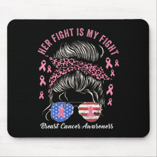 Ihr Kampf ist mein Kampf gegen Brustkrebs Bewussts Mousepad