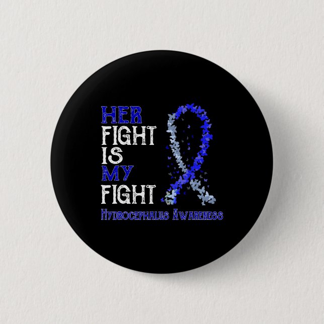 Ihr Kampf ist mein Kampf gegen den Hydrocephalus Button (Vorderseite)