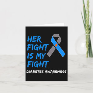 Ihr Kampf ist mein Kampf gegen Diabetes Bewusstsei Karte