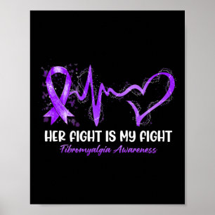 Ihr Kampf ist mein Kampf gegen Fibromyalgie Aware Poster
