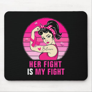 Ihr Kampf ist mein Kampf gegen Rosie Riveter Brust Mousepad
