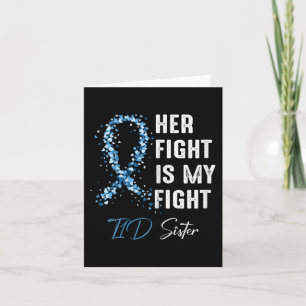 Ihr Kampf ist mein Kampf gegen T1D Schwester Typ 1 Karte