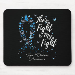 Ihr Kampf ist mein Kampf gegen T1d Typ 1 Diabetes  Mousepad