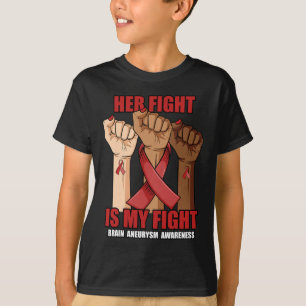 Ihr Kampf ist mein Kampf Hand Hirn Aneurysma Aware T-Shirt