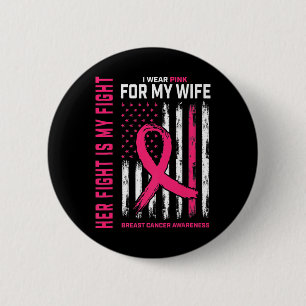 Ihr Kampf ist mein Kampf ich trage rosa Ehefrau Br Button
