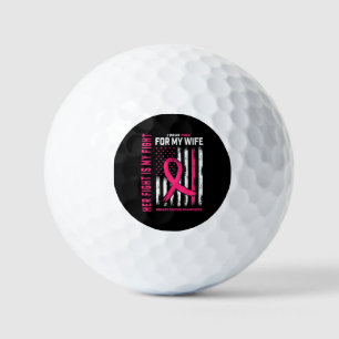 Ihr Kampf ist mein Kampf ich trage rosa Ehefrau Br Golfball