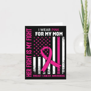 Ihr Kampf ist mein Kampf ich trage rosa Mama Brust Karte
