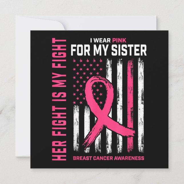 Ihr Kampf ist mein Kampf ich trage rosa Schwester  (Vorderseite)