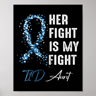 Ihr Kampf ist mein Kampf T1d Tante Typ 1 Diabetes  Poster