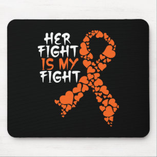 Ihr Kampf ist mein Kampf zur Leukämie-Unterstützun Mousepad