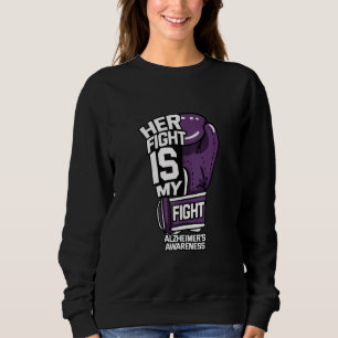 Ihr Kampf ist meine Alzheimer-Krankheit Lila Sweatshirt