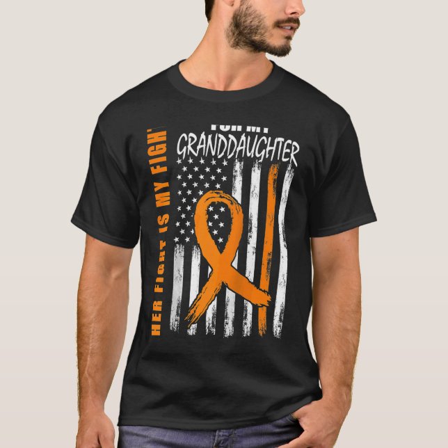 Ihr Kampf ist meine Kampflöte Leukämie Aware T-Shirt (Vorderseite)