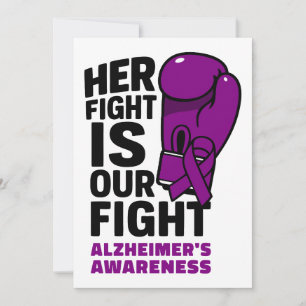 Ihr Kampf ist unser Kampf - Alzheimer's Bewusstsei Einladung