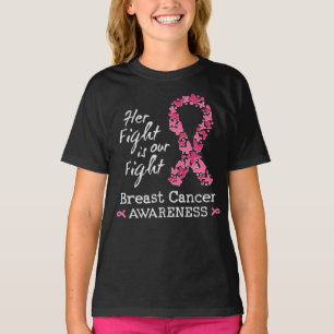 Ihr Kampf ist unser Kampf Brustkrebsbewusstsein T-Shirt