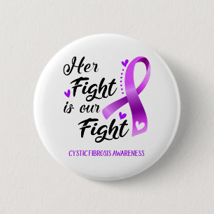 Ihr Kampf ist unser Kampf gegen Cystische Fibrose  Button