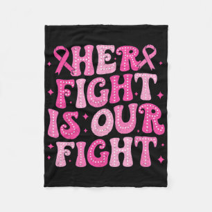 Ihr Kampf ist unser Kampf gegen den rosa Brustkreb Fleecedecke