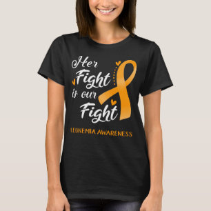 Ihr Kampf ist unser Kampf gegen Leukämie Bewussts T-Shirt