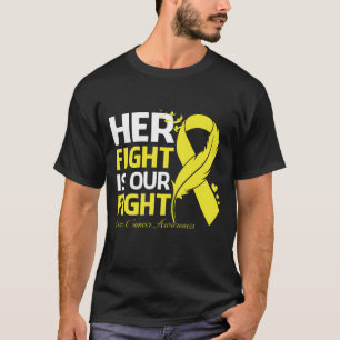 Ihr Kampf ist unser Kampf KNOCHENKREBS AWARENESS R T-Shirt