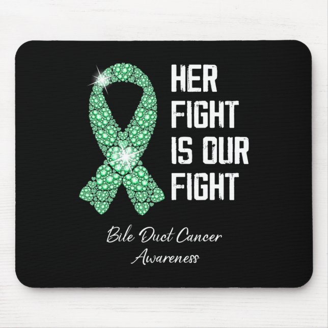 Ihr Kampf ist unser Kampfflugzeug-Krebs-Bewusstsei Mousepad (Vorne)