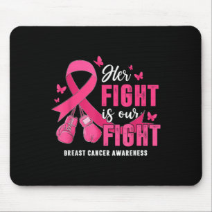Ihr Kampf ist unsere Brustkrebserklärerin Mousepad