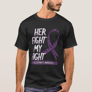 Ihr Kampf mein Kampf Alzheimer s Lila Stimmungssch T-Shirt