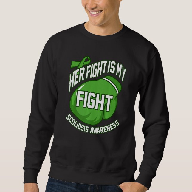 Ihr Kampf meine Spinalfusionsbewusstsein Operation Sweatshirt (Vorderseite)
